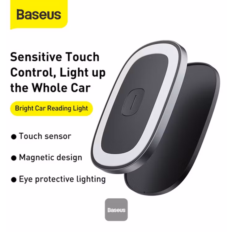 BASEUS BRIGHT CAR READING LIGHT BLACK CRYDD01-01 - Image 6