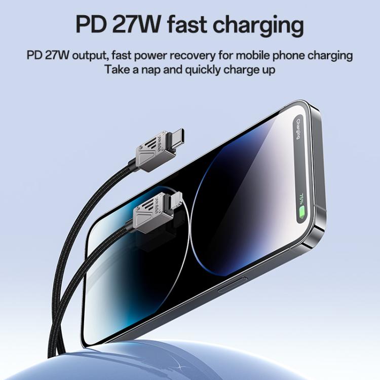 YESIDO 27W USB-C TO LIGHTNING CABLE 1.2M BLACK CA195 - Image 4