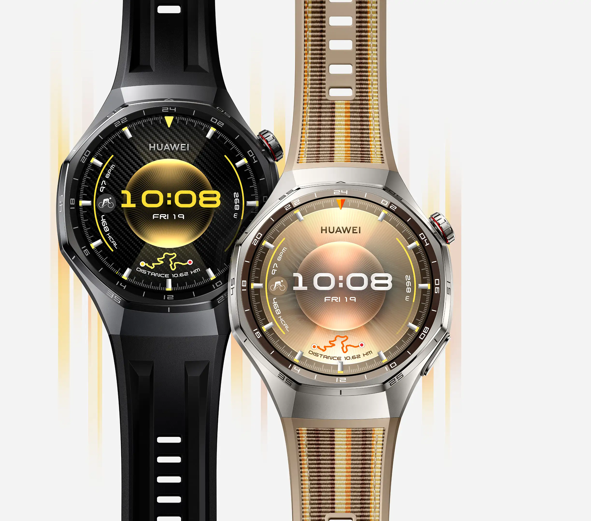 HUAWEI WATCH GT 6 PRO 46MM BLACK TITANIUM ALLOY CASE WITH BLACK FLUOROELASTMER STRAP ATM-B29 55020FUC - Image 7