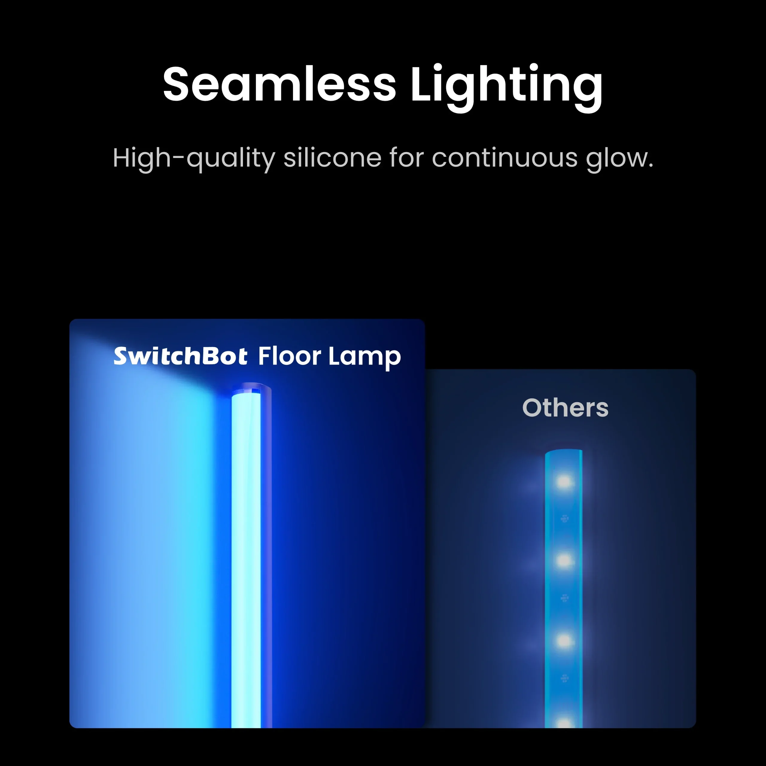 SWITCHBOT MATTER ENABLED LIGHTNING FLOOR LAMP BLACK W1702100 - Image 8
