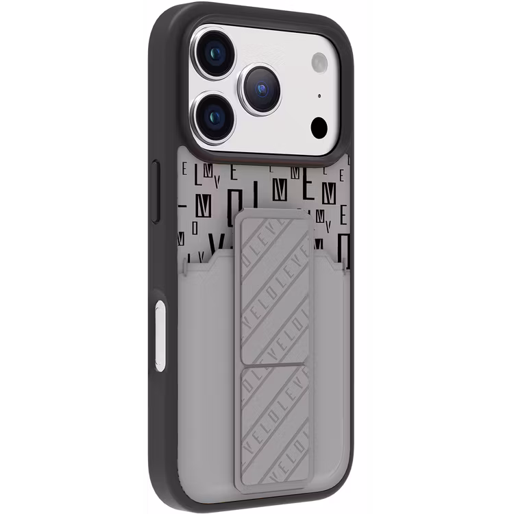 LEVELO MORPHIX IPHONE 17 PRO GRIPSTAND CASE WITH CARD HOLDER CLOUD GREY LVLMRPGCIP17PCGY - Image 2