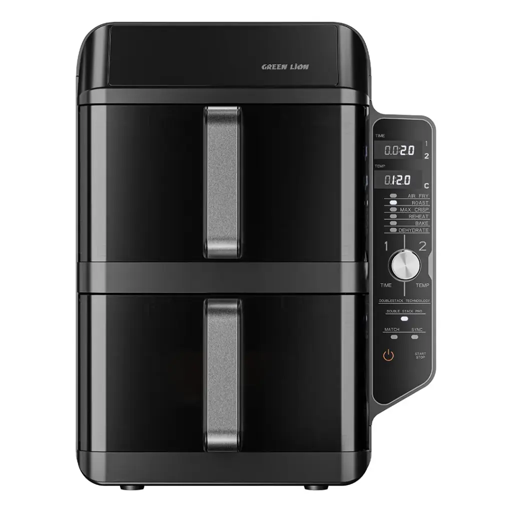 GREEN LION DOUBLE DECKER PRO DIGITAL AIR FRYER BLACK GNDBLDKRPRBK - Image 3