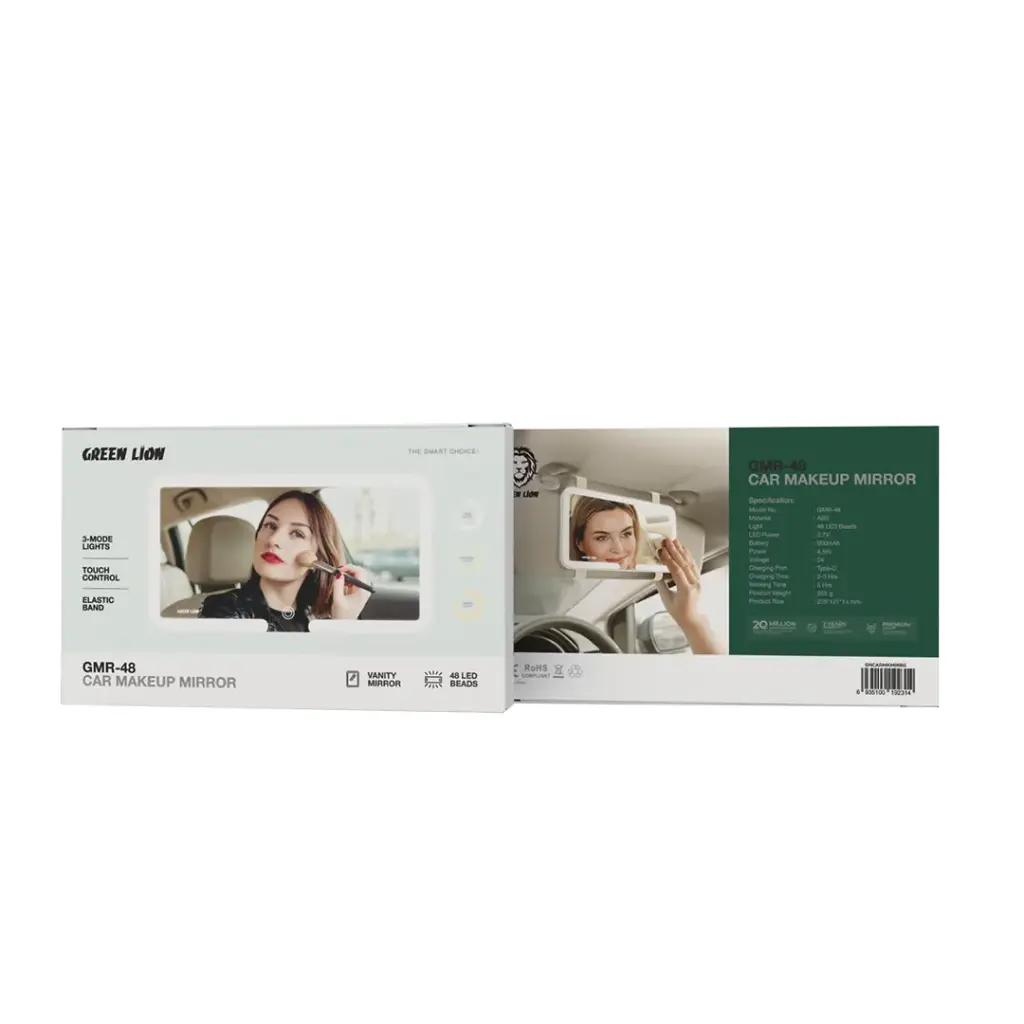 GREEN LION GMR-48 CAR MAKEUP MIRROR BIEGE GNCARMKMIRBG - Image 3