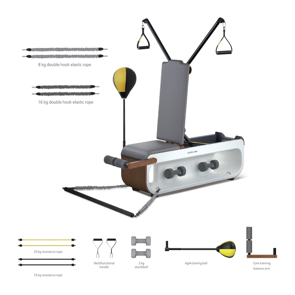 GREEN LION MULTIFUNCTIONAL FITNESS BENCH 150KG GRAY GNMULFITCHGY - Image 2