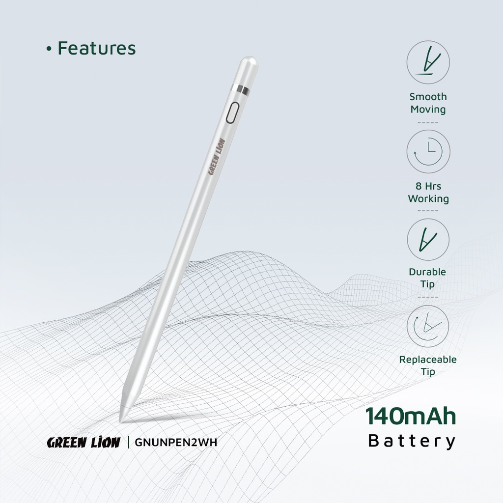 GREEN LION UNIVERSAL PENCIL 2 WHITE GNUNPEN2WH - Image 5