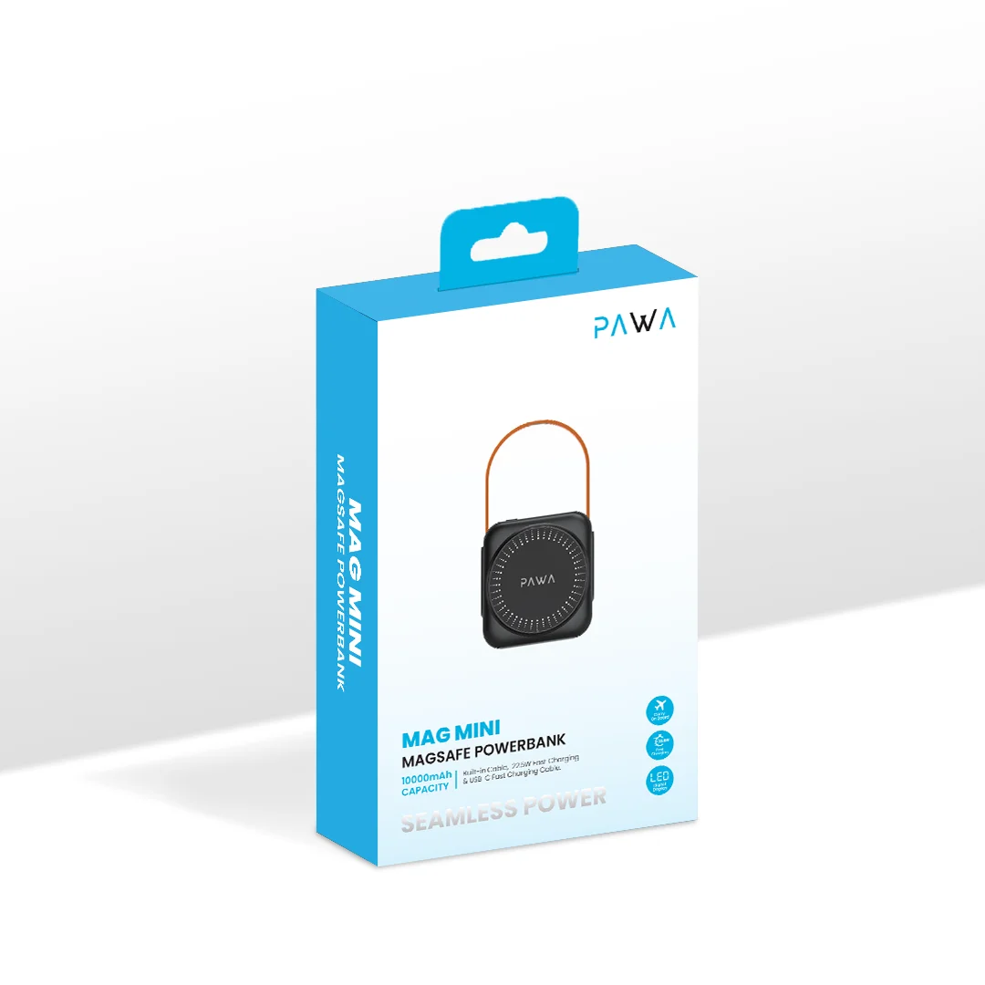 PAWA MAG MINI 10000MAH MAGSAFE POWERBANK BLACK PW-PB10220M-BK - Image 6