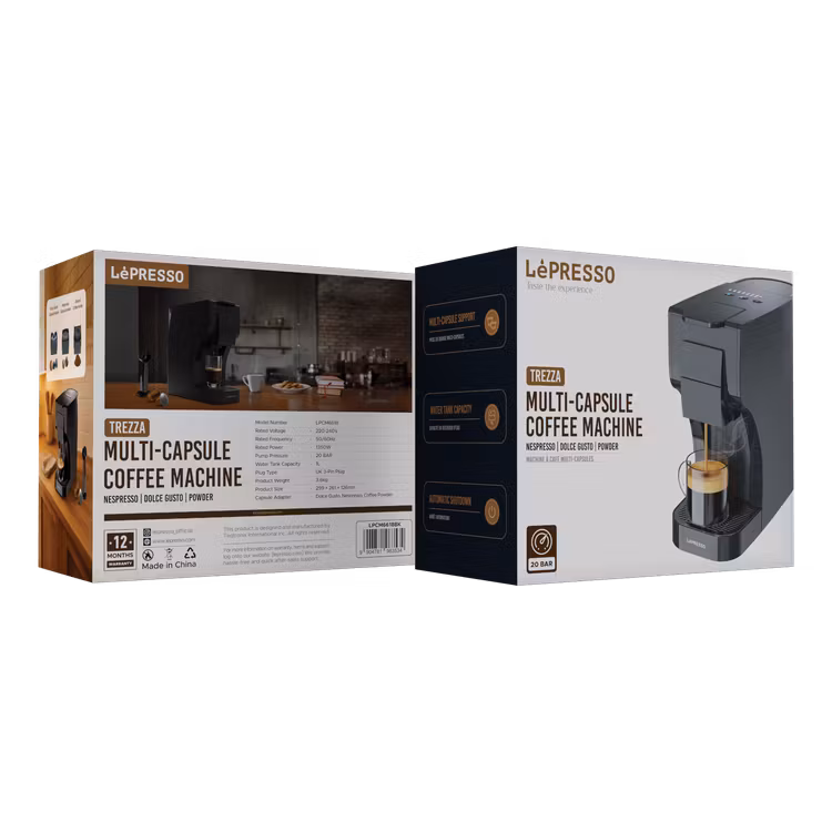 LEPRESSO TREZZA MULTI CAPSULE COFFEE MACHINE BLACK LPCM6618BK - Image 4