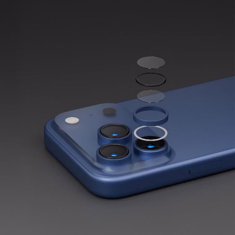 LEVELO LUCENTTRIO IPHONE 17 PRO/17 PRO MAX CAMERA LENS PROTECTOR DARK BLUE LVLLCTRIOL17PPMTTDBL - Image 4