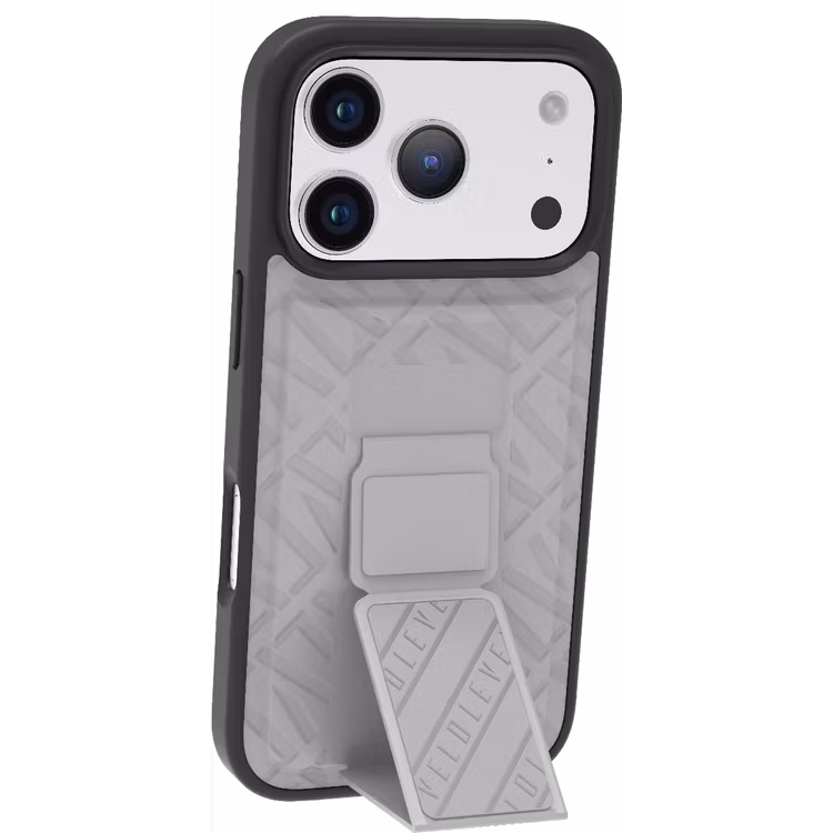LEVELO MORPHIX CUERO IPHONE 17 PRO MAX GRIPSTAND CASE CLOUD GREY LVLMRPCGIP17PMCGY - Image 2