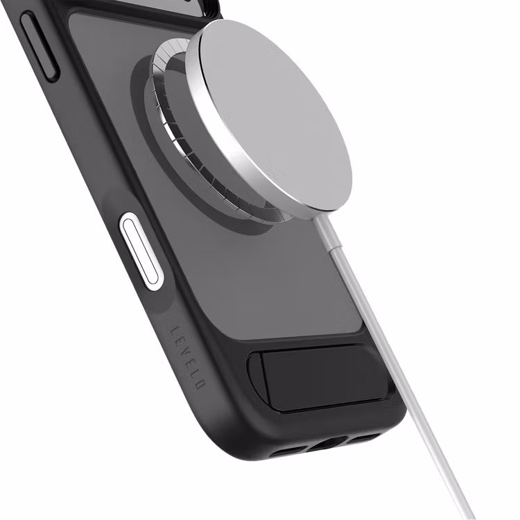 LEVELO MATTEO IPHONE 17 PRO MAX HYBRID KICKSTAND CASE BLACK LVLMTO17PMBK - Image 3