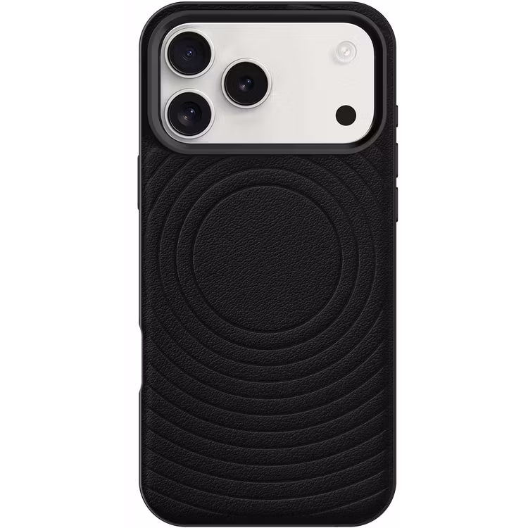 LEVELO SPIRALE IPHONE 17 PRO MAX PU LEATHER HYBRID CASE PHANTOM BLACK LVLSPR17PMPHBK - Image 4