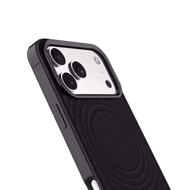LEVELO SPIRALE IPHONE 17 PRO MAX PU LEATHER HYBRID CASE PHANTOM BLACK LVLSPR17PMPHBK - Image 6