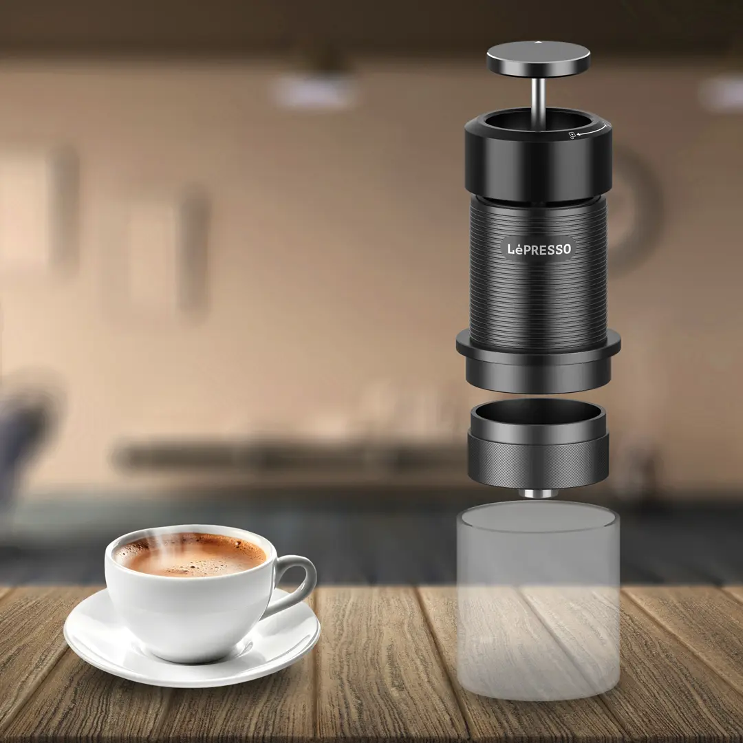 LEPRESSO PROFESSIONAL HAND PRESS ESPRESSO MAKER BLACK LPRJPCMBK - Image 5