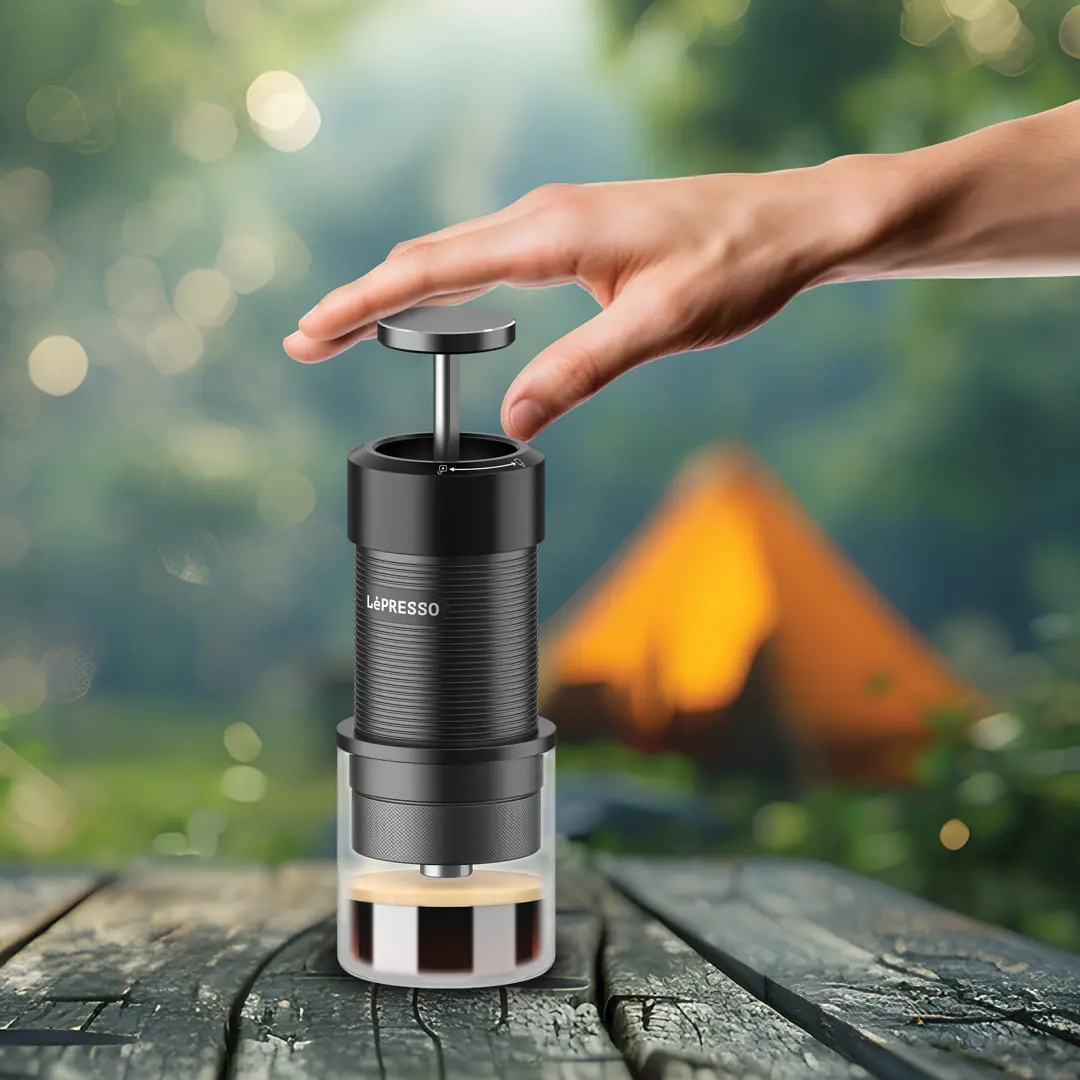 LEPRESSO PROFESSIONAL HAND PRESS ESPRESSO MAKER BLACK LPRJPCMBK - Image 4