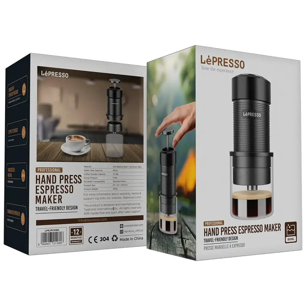 LEPRESSO PROFESSIONAL HAND PRESS ESPRESSO MAKER BLACK LPRJPCMBK - Image 7