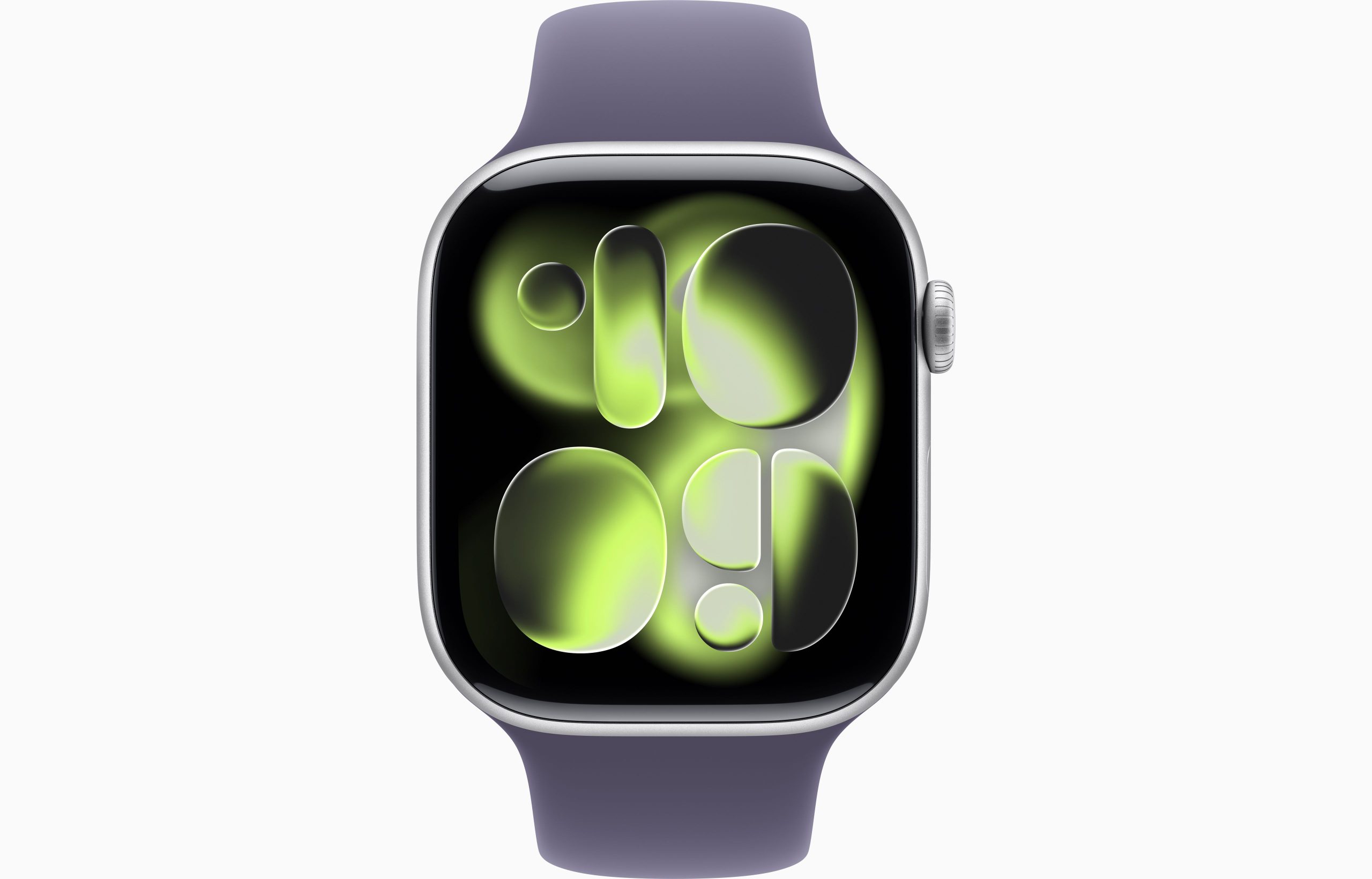 APPLE WATCH SERIES 11 GPS 42MM 2025 SILVER ALUMINIUM CASE WITH PURPLE FOG SPORT BAND - M/L MEU74 - Image 3