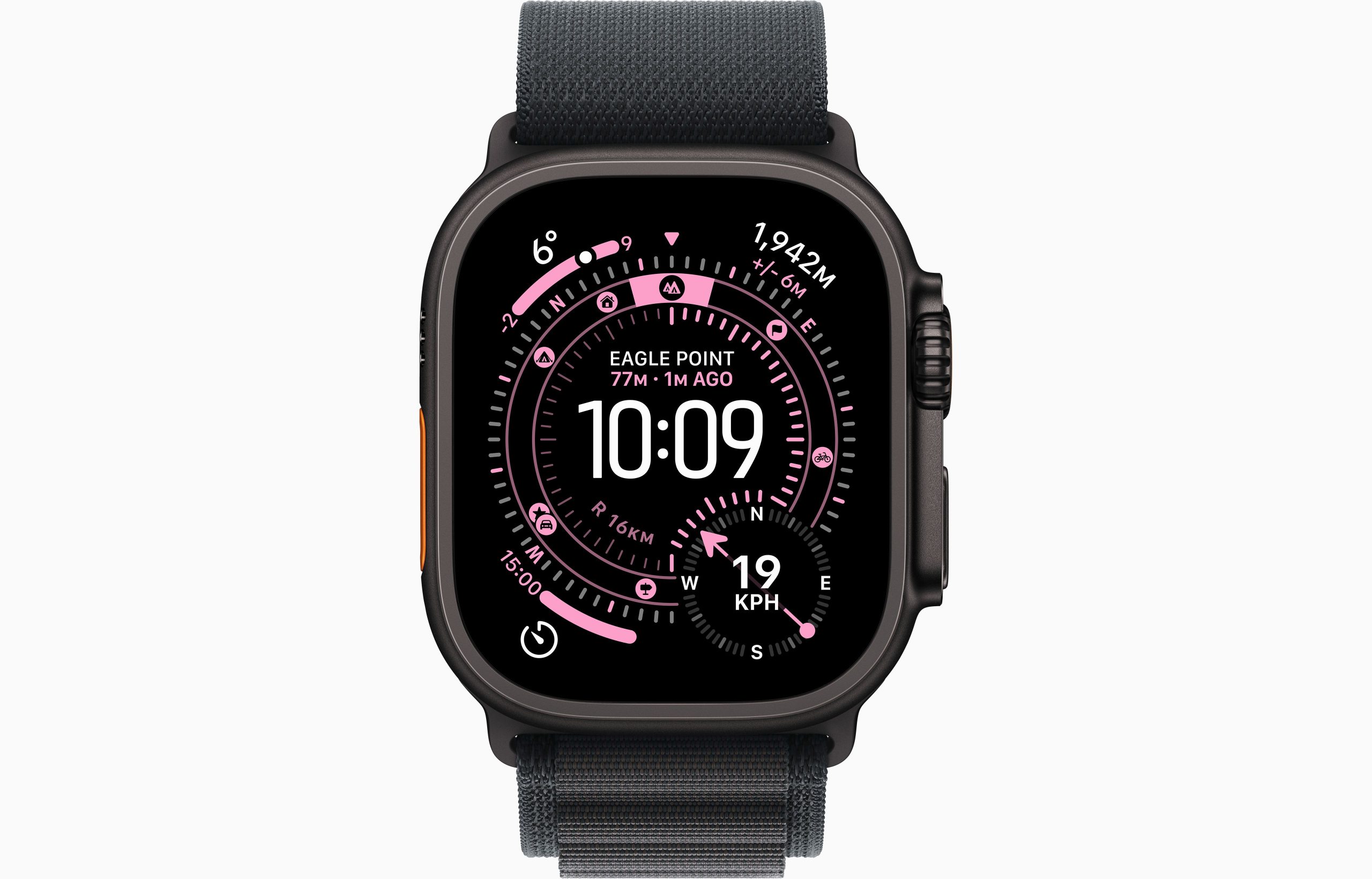 APPLE WATCH ULTRA 3 GPS + CELLULAR 2025 BLACK TITANIUM CASE WITH BALCK ALPINE LOOP BAND MEDIUM MF0V4 - Image 2