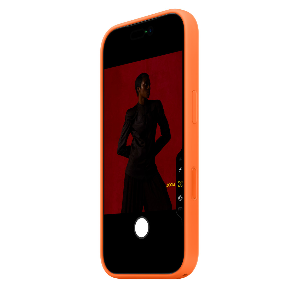 APPLE IPHONE 17 PRO SILICONE CASE WITH MAGSAFE ORANGE MGFE4 - Image 2