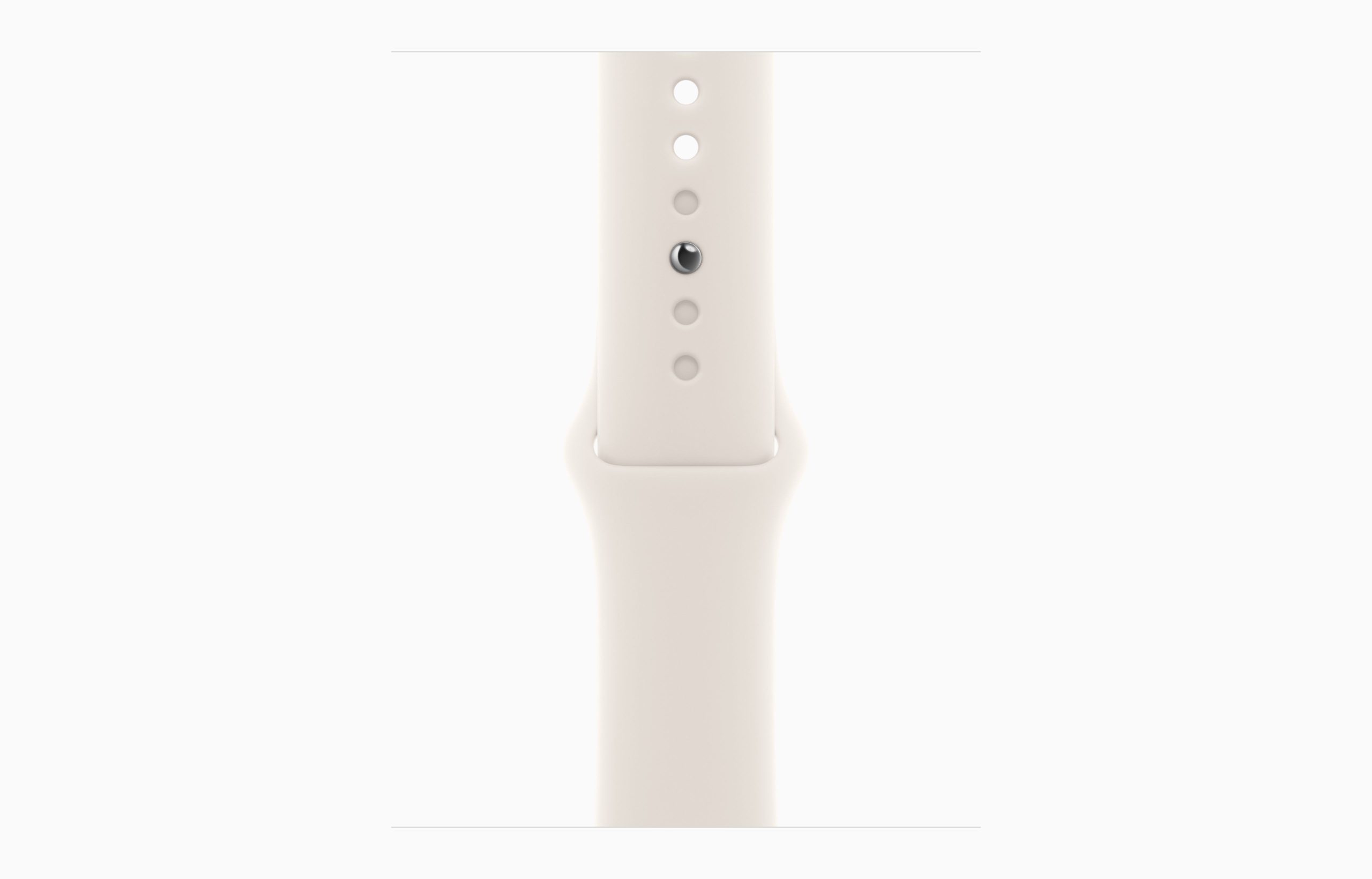 APPLE WATCH SE 3 GPS 2025 40MM STARLIGHT ALUMINIUM CASE WITH STARLIGHT SPORT BAND - M/L MEH54 - Image 2