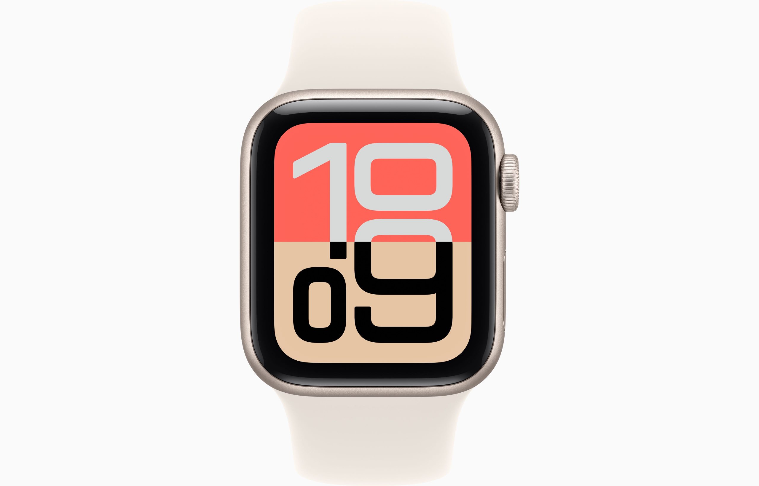 APPLE WATCH SE 3 GPS 2025 40MM STARLIGHT ALUMINIUM CASE WITH STARLIGHT SPORT BAND - M/L MEH54 - Image 3