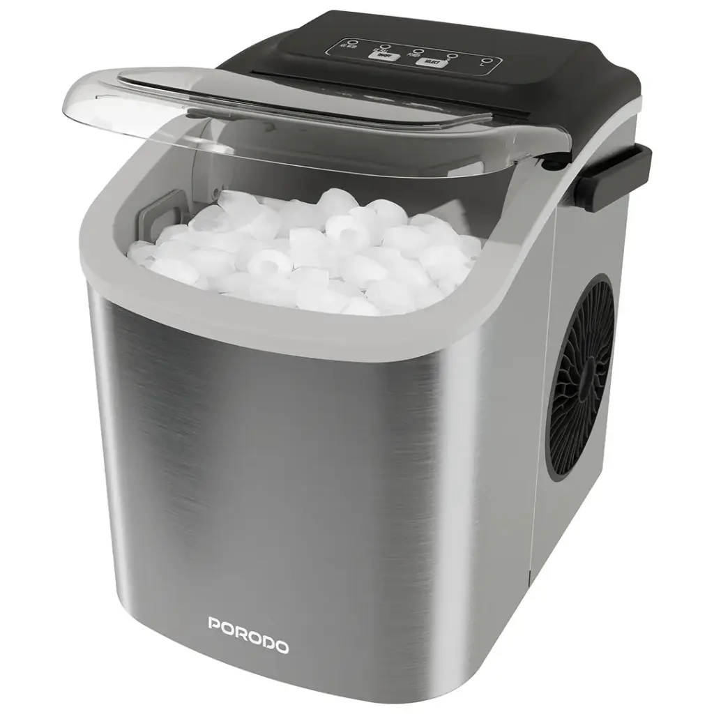 PORODO LIFESTYLE INSTANT BULLET ICE MAKER 1.2L WATER TANK SILVER PDHZB12SL - Image 2