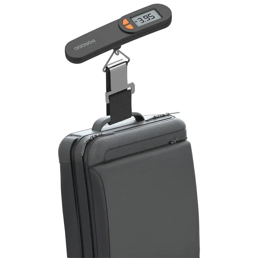 PORODO LIFESTYLE ACCUSCALE HIGH PRECISION LUGGAGE SCALE BLACK PDLFST205BK - Image 2