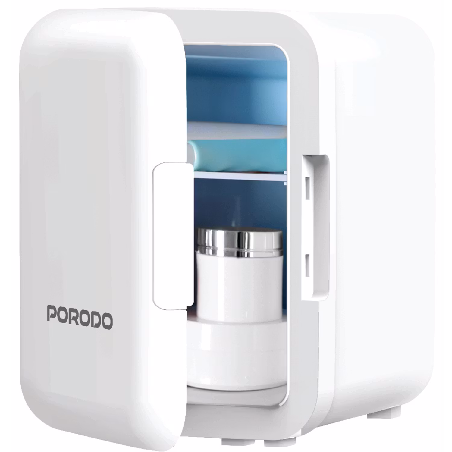 PORODO LIFESTYLE ECHOCHILL 4L MINI COOLING FRIDGE WHITE PDLFST4LMFWH - Image 4