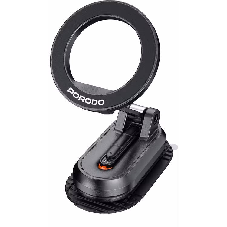 PORODO GRIPFOLD MAGSAFE ROTATABLE CAR MOUNT 360 DEGREE FULL ROTATION BLACK PDSKR06BK - Image 4