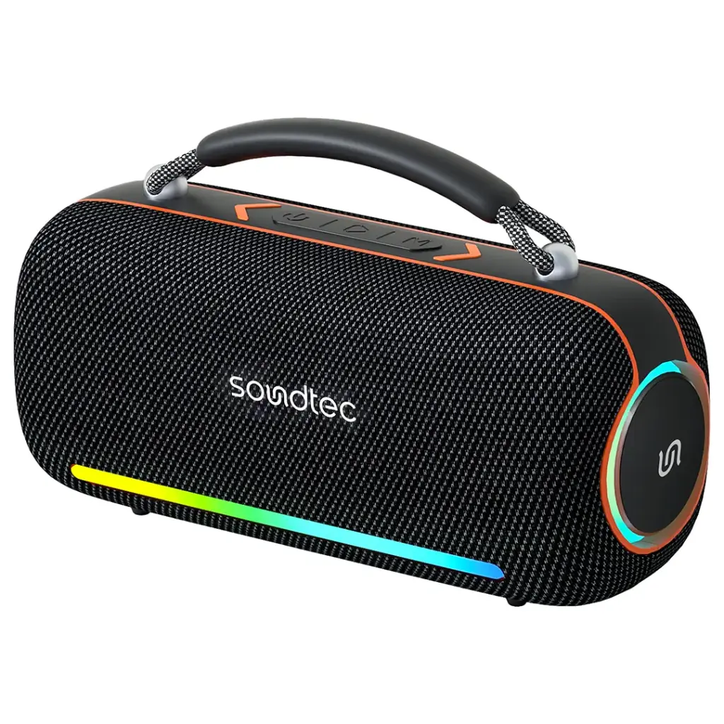 PORODO SOUNDTECH SONIFY PORTABLE WIRELESS SPEAKER BLACK PDSTBTSH9BK - Image 2