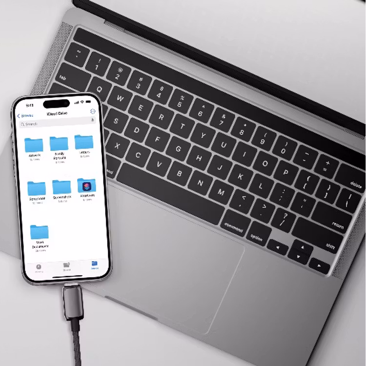 POWEROLOGY ZINCO SERIES USB A TO USB C CHARGING CABLE 1M DARK GREY PWDC99DGY - Image 2