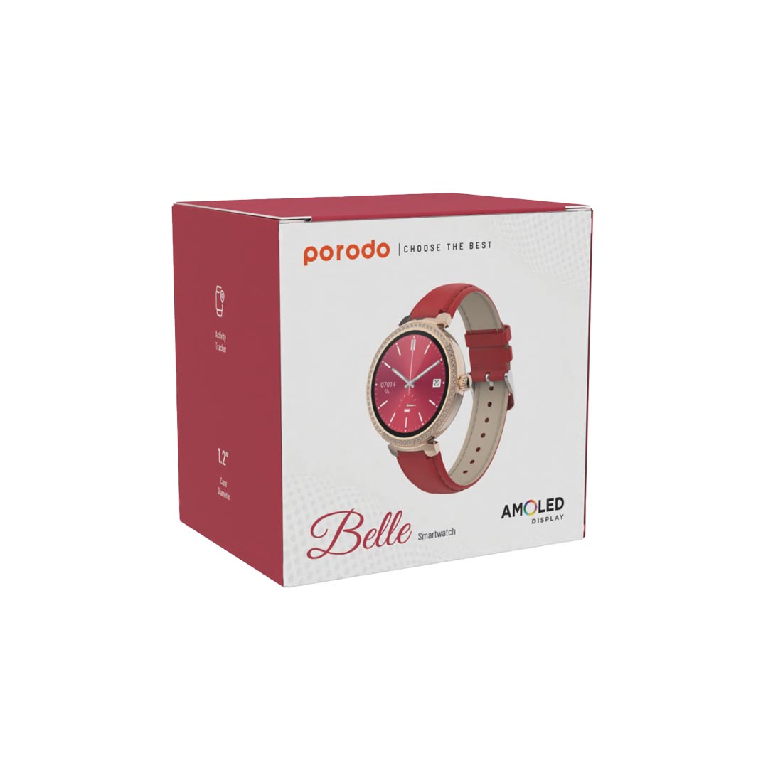 PORODO BELLE SMART WATCH RED PD-BELLE-RD - Image 2
