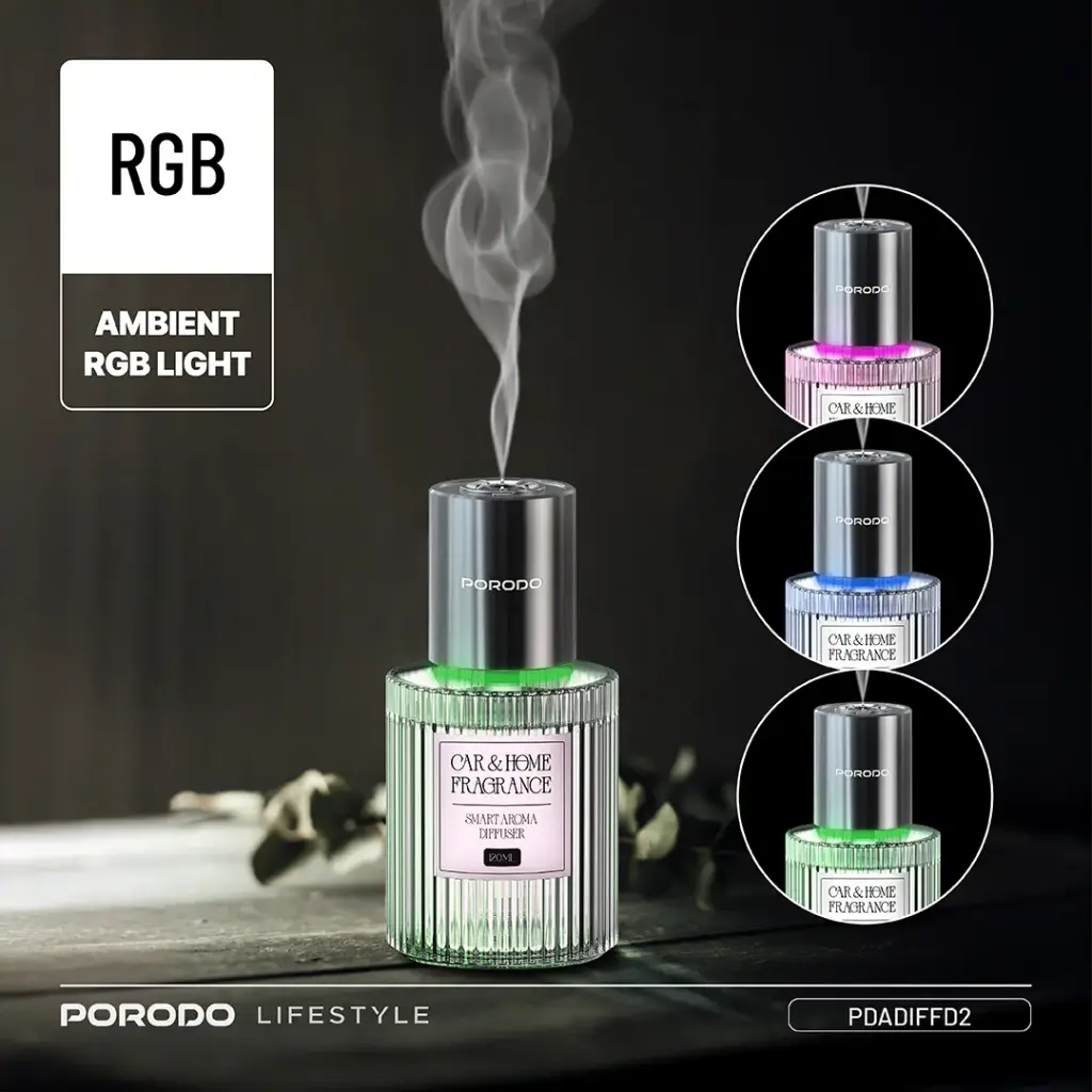 PORODO LIFESTYLE GRASSE SMART AROMA DIFFUSER CLEAR PDADIFFD2 - Image 8