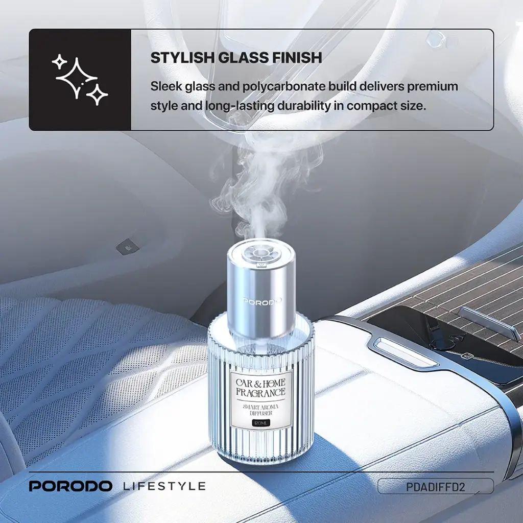 PORODO LIFESTYLE GRASSE SMART AROMA DIFFUSER CLEAR PDADIFFD2 - Image 5