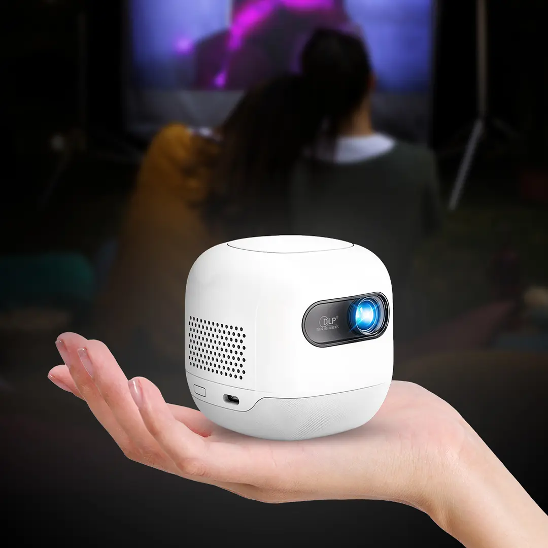 POWEROLOGY MINI BEAM PORTABLE PROJECTOR WHITE PWMPM2WH - Image 2