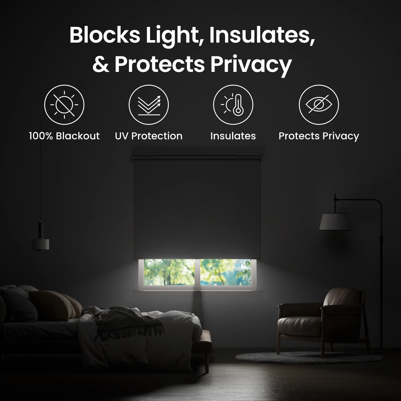 SWITCHBOT ADJUSTABLE SMART ROLLER SHADES SIZE-XL W5000000 - Image 3