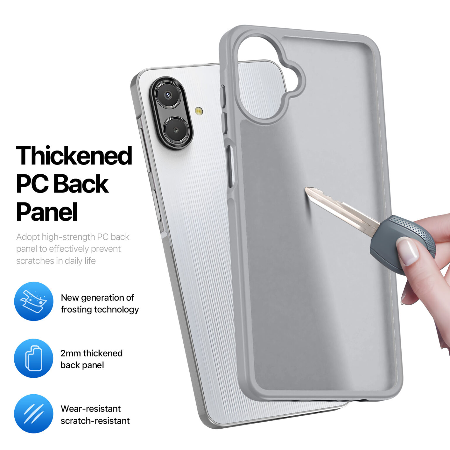 DUXDUCIS SAMSUNG A07 YIND SERIES CASE GREY YIND0234 - Image 2