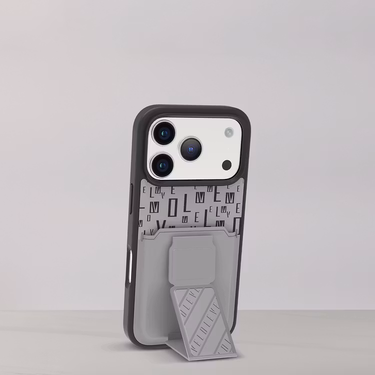 LEVELO MORPHIX IPHONE 17 PRO GRIPSTAND CASE WITH CARD HOLDER CLOUD GREY LVLMRPGCIP17PCGY - Image 8