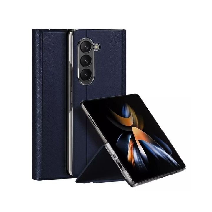 DUXDUCIS SAMSUNG Z FOLD 7 BRIL SERIES WITH PEN SLOT MAGNETIC CASE BLUE BRIL0080 - Image 2