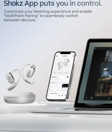 AFTERSHOKZ OPENFIT 2+ OPEN EAR TRUE WIRELESS EARBUDS GREY T921 - Image 3