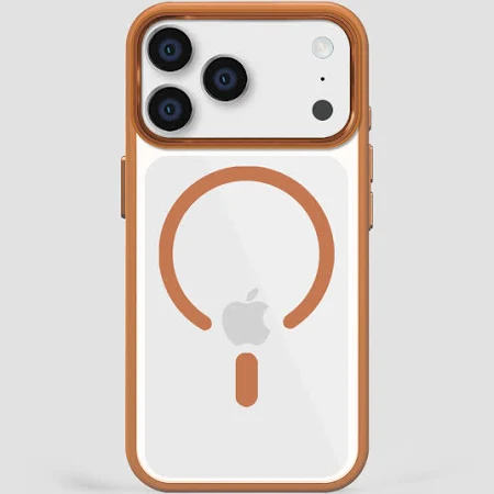 Blupebble Hybrid Matte Case With MagSafe For iPhone 17 Pro Orange BP-IPHMAT17PRO-OR - Image 2