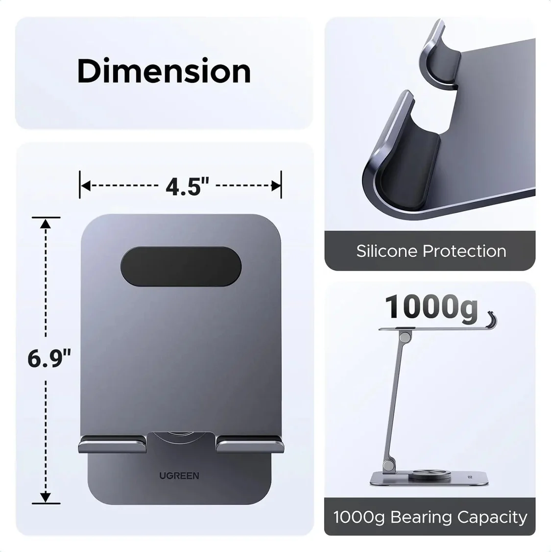 UGREEN IPAD DESKTOP 7 TO 13 METAL HOLDER 40996 - Image 6