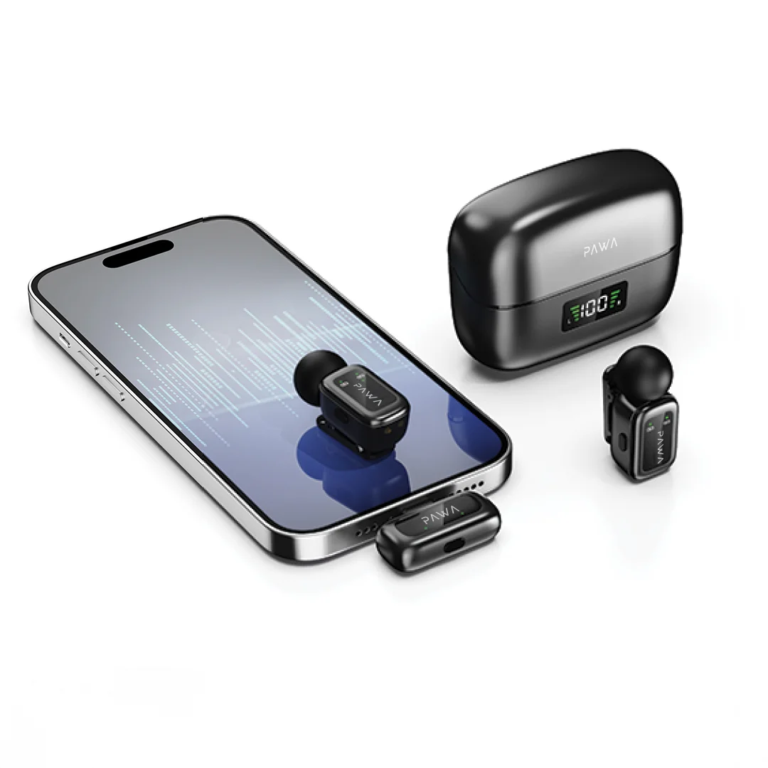 PAWA MIKE M6 MICROPHONE WITH AI VOICE TRANSLATOR BLACK PW-LDMCCCL5-BK - Image 2