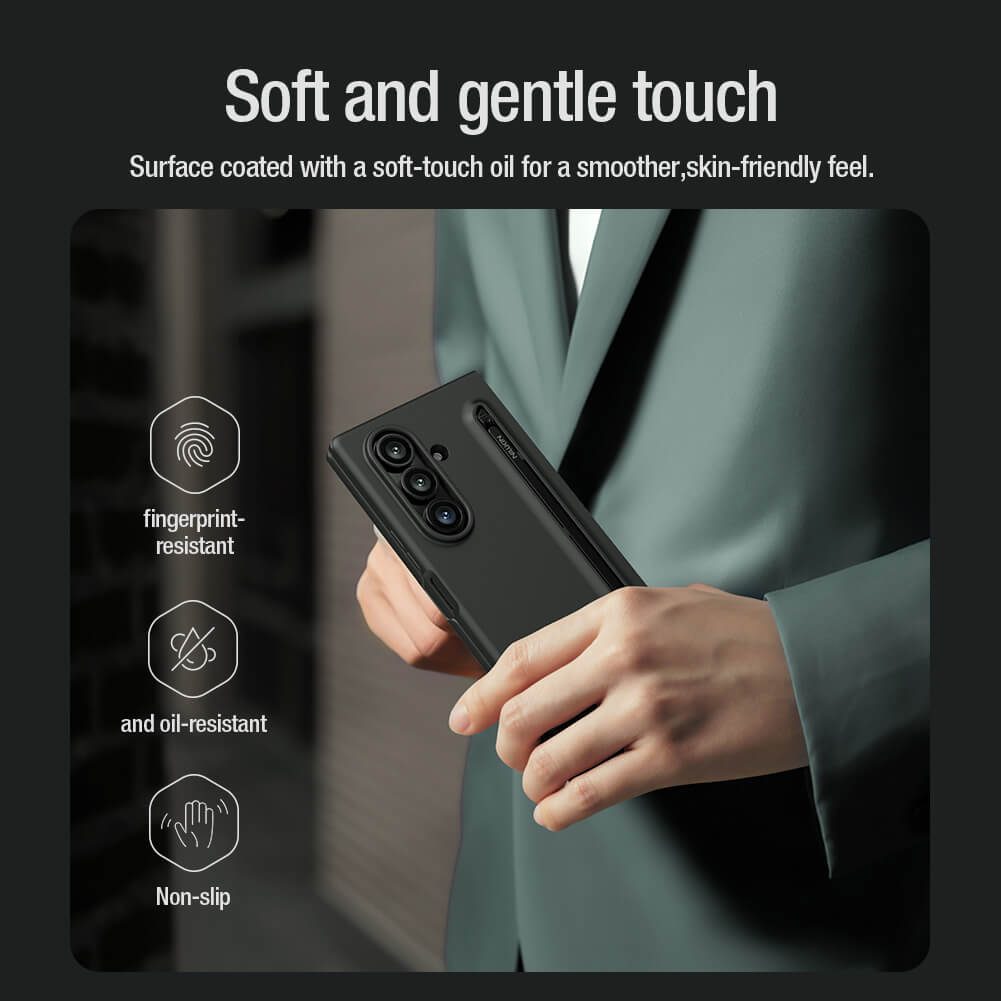 NILKIN SAMSUNG Z FOLD 7 CASE WITH PEN BLACK - Image 4