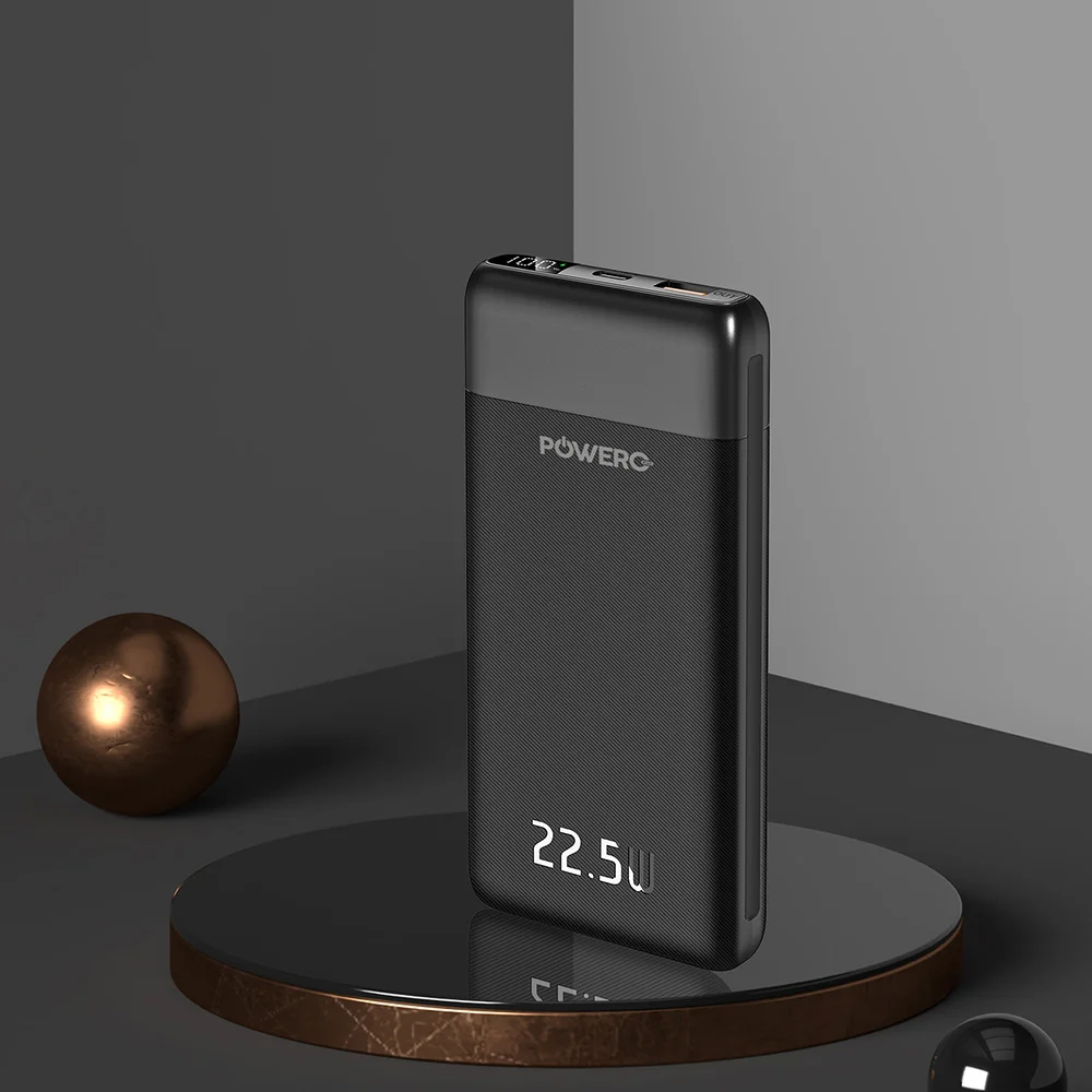 POWERO PLUS ENCORE MAX POWER BANK 10000MAH WITH DIGITAL DISPLAY 22.5W BLACK PR-PBDPPD10-BK - Image 2