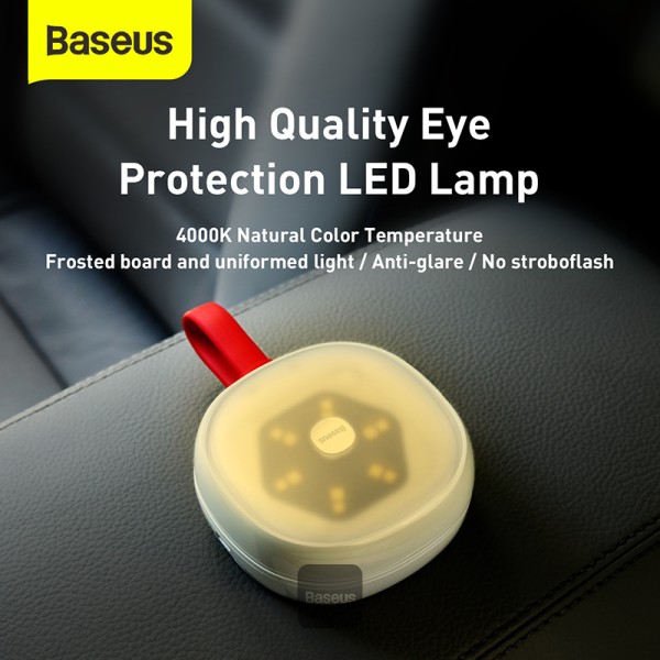BASEUS IN CAR SOLAR READING LAMP WHITE CRYDD02-02 - Image 7