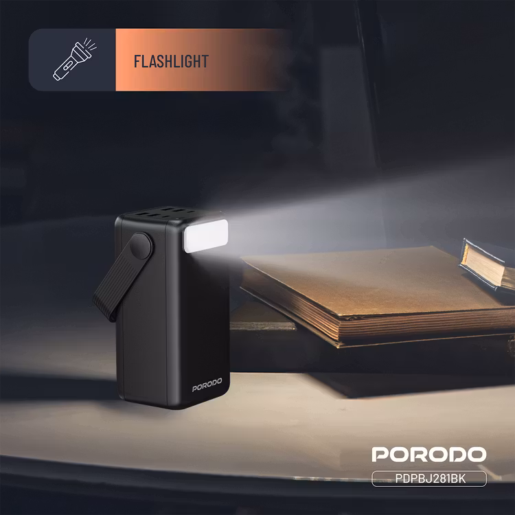PORODO LARA 50000MAH POWER BANK PD20W BLACK PDPBJ281BK - Image 3