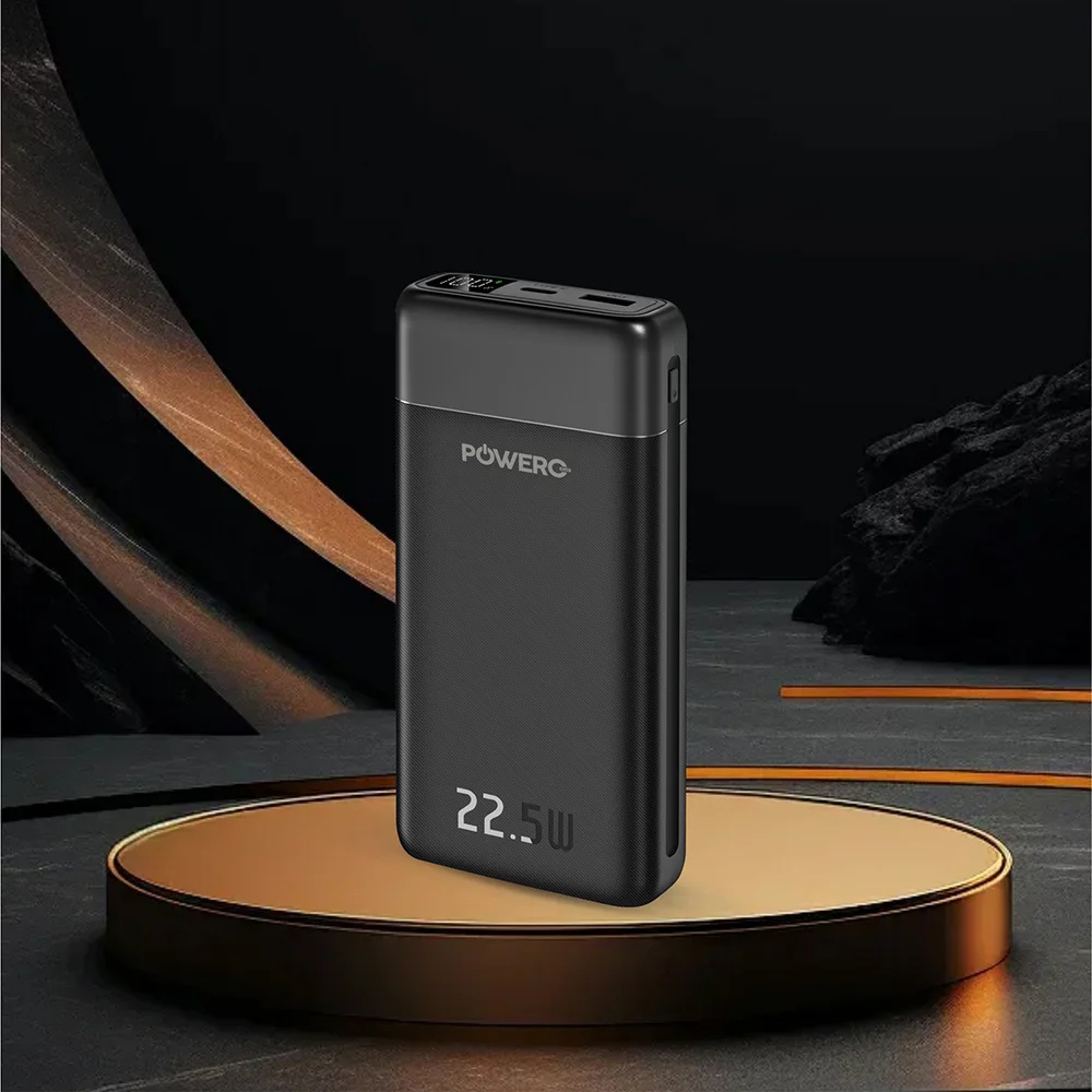 POWERO PLUS ENCORE MAX 20000MAH POWERBANK WITH DIGITAL DISPLAY BLACK PR-PBDPPD20-BK - Image 3