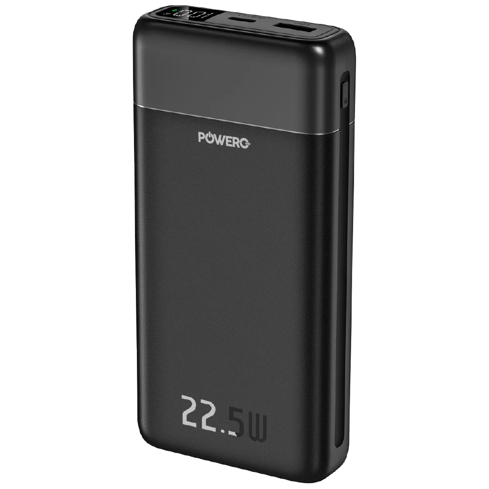 POWERO PLUS ENCORE MAX 20000MAH POWERBANK WITH DIGITAL DISPLAY BLACK PR-PBDPPD20-BK - Image 2