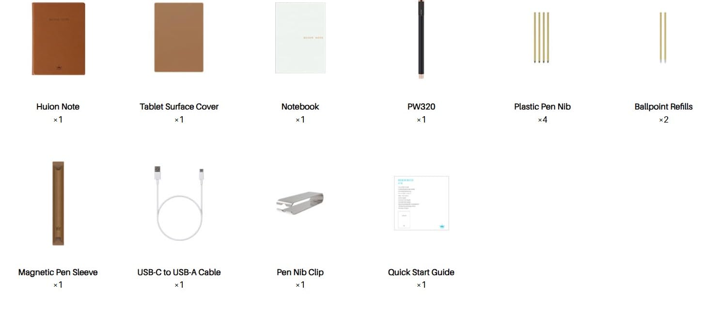 HUION NOTE X10 A5 SIZE WORK BOOK MEMENTO DIGITAL NOTEBOOK BROWN - Image 9