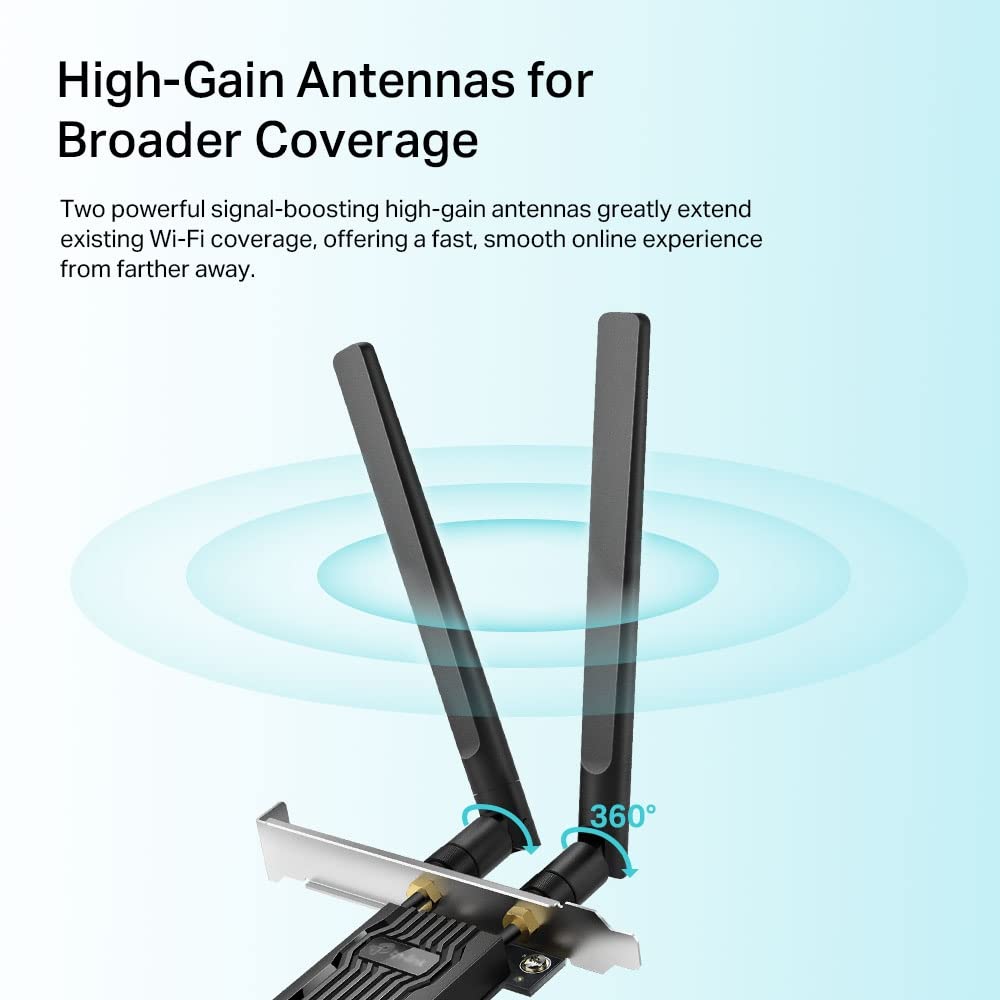 TP-LINK AX1800 WI-FI 6 BLUETOOTH 5.2 PCLE ADAPTER ARCHER TX20E - Image 2